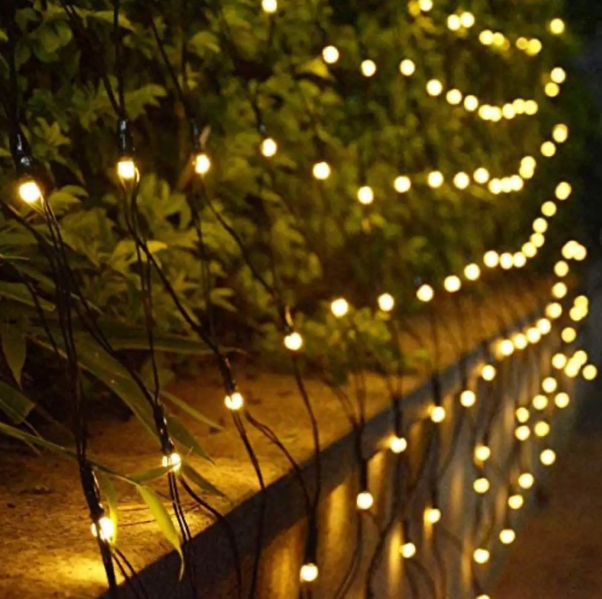 Solar Net Mesh Lights 360 LED with Remote, 11.8Ft x 4.9Ft Fence String Light by Outdoor Solar Outlet