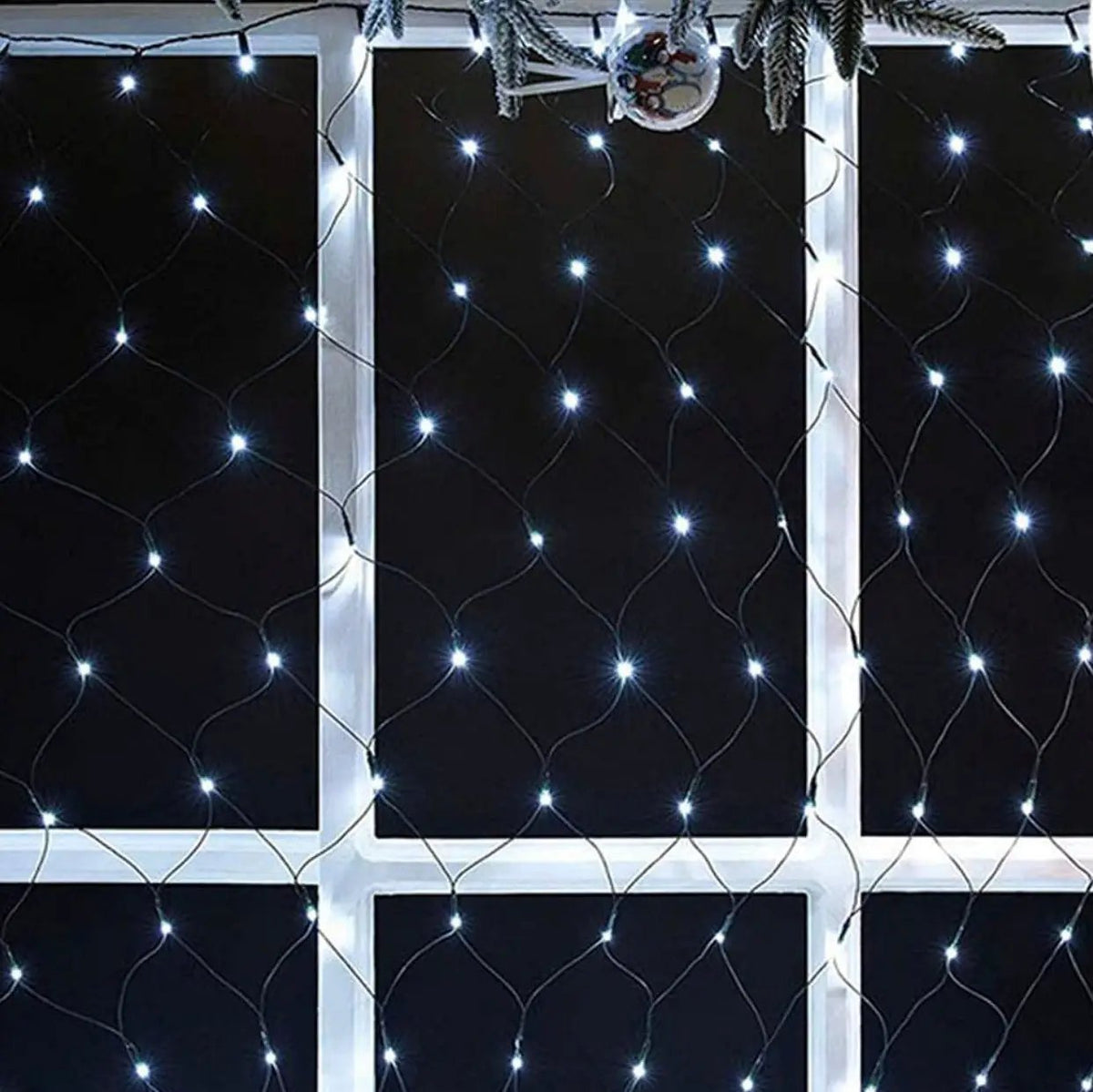 Solar Net Mesh Lights 360 LED with Remote, 11.8Ft x 4.9Ft Fence String Light by Outdoor Solar Outlet