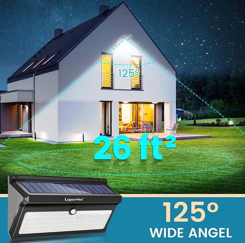 Solar Outdoor Lights 100 LED Motion Sensor Solar Security Lights 4-Pack by Outdoor Solar Outlet