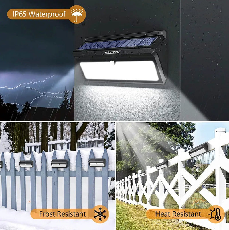 Solar Outdoor Lights 100 LED Motion Sensor Solar Security Lights 4-Pack by Outdoor Solar Outlet