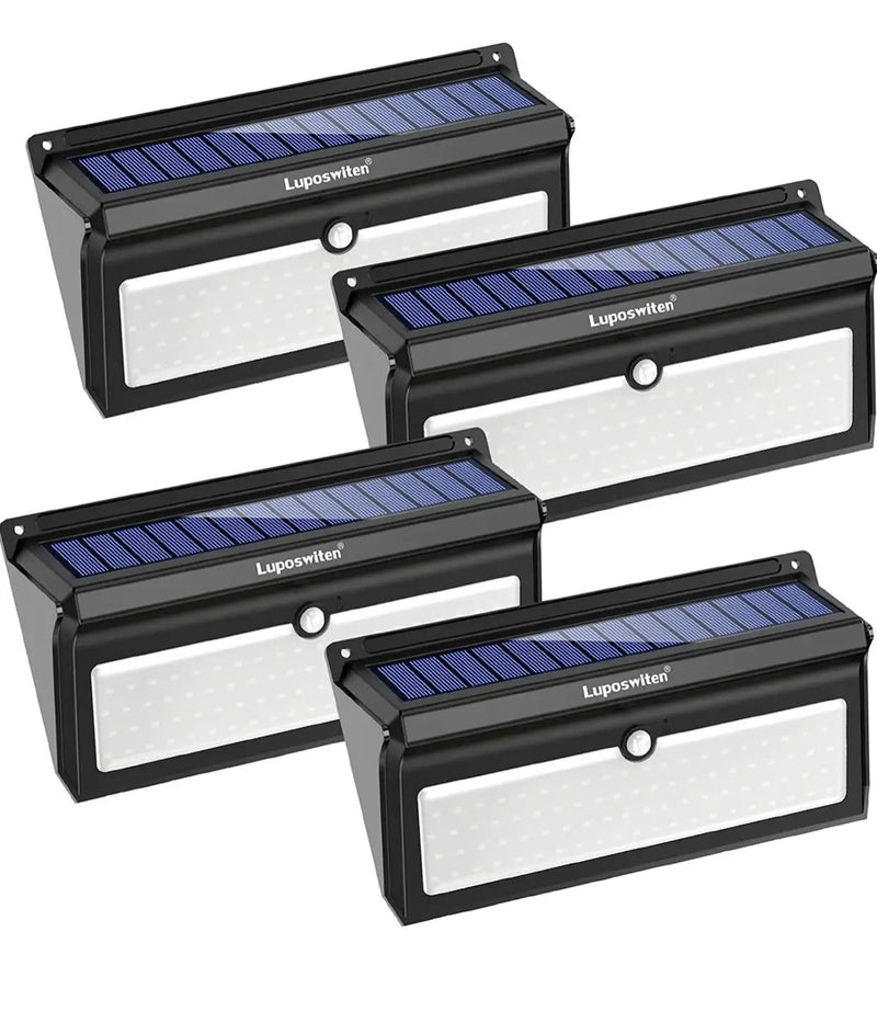 Solar Outdoor Lights 100 LED Motion Sensor Solar Security Lights 4-Pack by Outdoor Solar Outlet