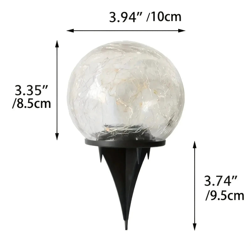 Solar Powered Garden Lights Set of 4 Outdoor Landscape Decor by House Of Avana