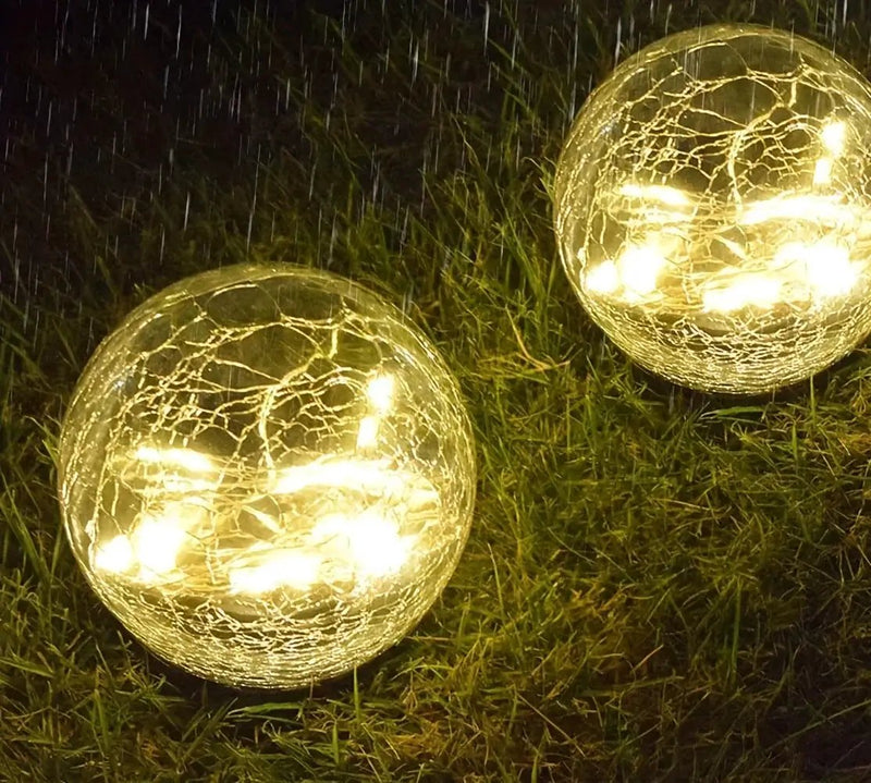 Solar Powered Garden Lights Set of 4 Outdoor Landscape Decor by House Of Avana