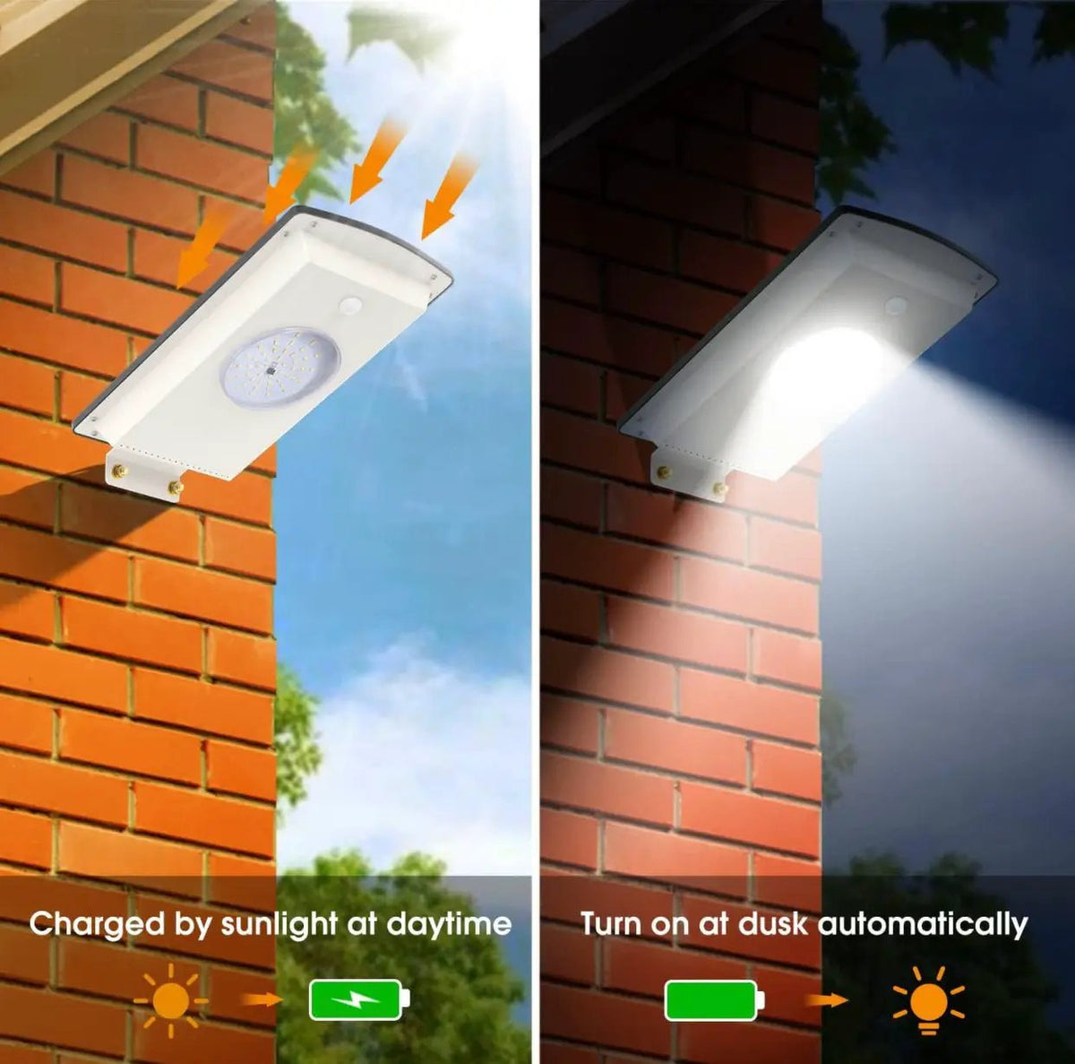 Solar Street Lights Outdoor, Cool White/Warm White Solar Street Light Dusk to Dawn/Motion Sensor, 1300LM IP65 Waterproof, Dimmable Remote Control by Outdoor Solar Outlet