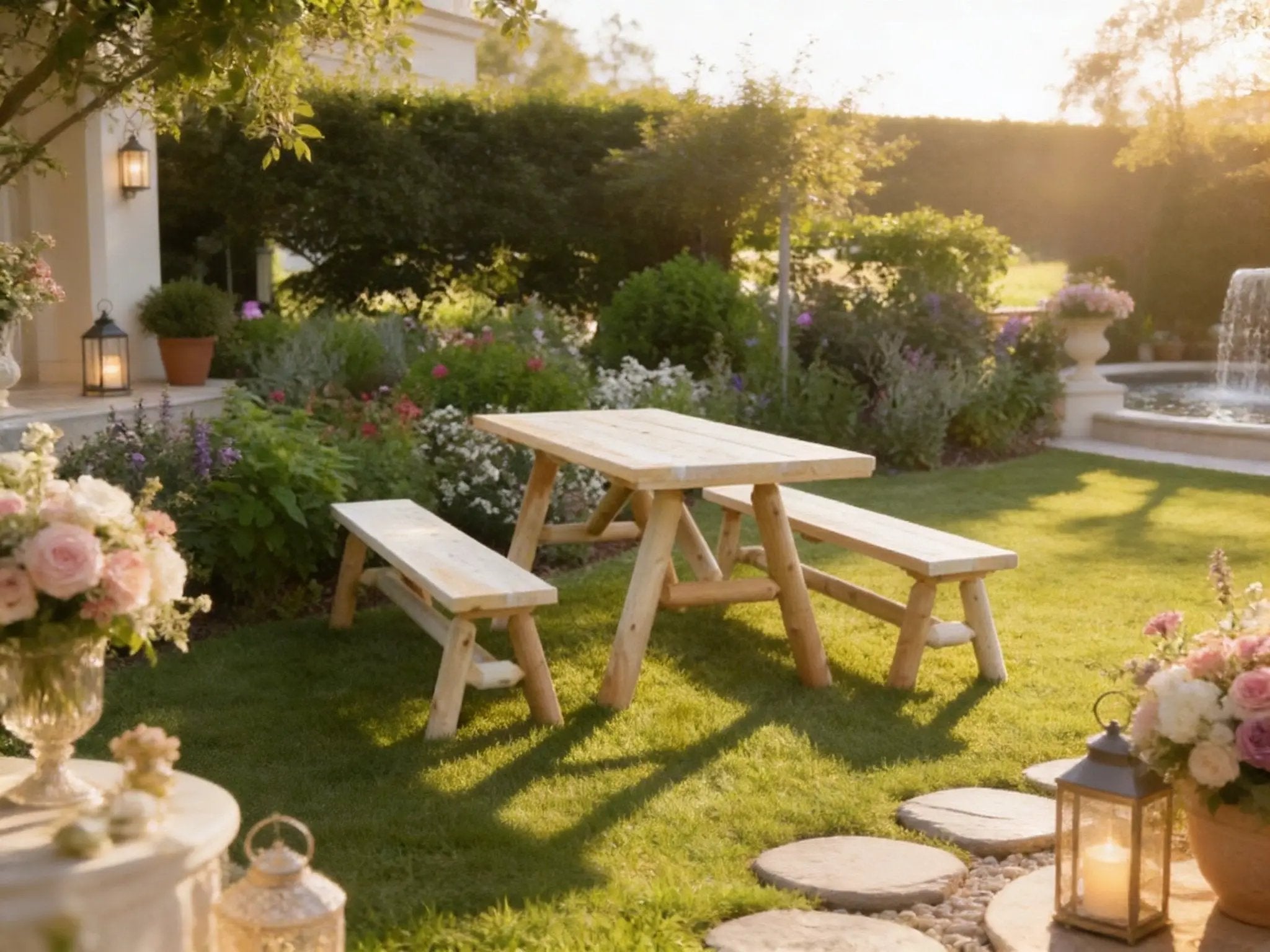 Solid Wood Farmhouse Dining Table by Cedar Creek Rustic Furniture