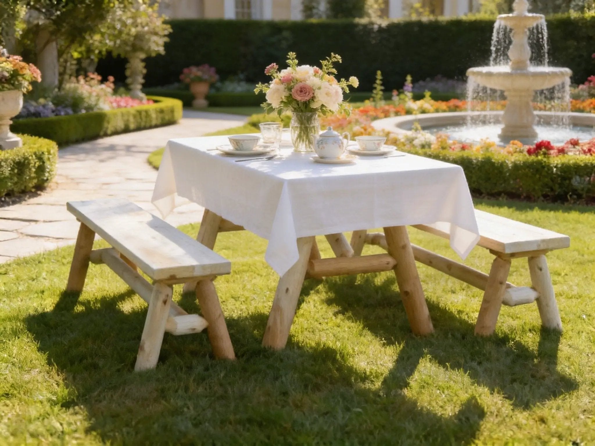 Solid Wood Farmhouse Dining Table by Cedar Creek Rustic Furniture