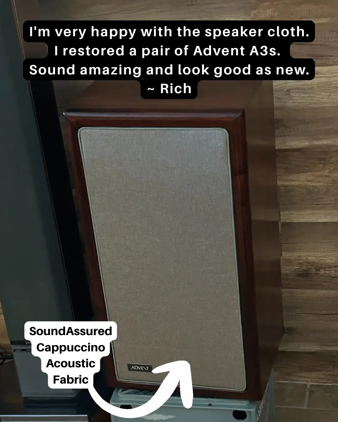 Dual Layer Acoustic Fabric for DIY Panels & Speakers by SoundAssured