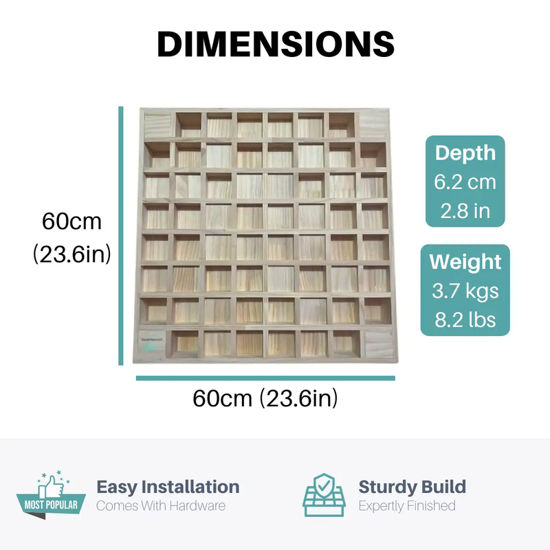 Pine Wood Acoustic Diffuser - Wooden Acoustic Diffusion Panel For Sound Scattering by SoundAssured