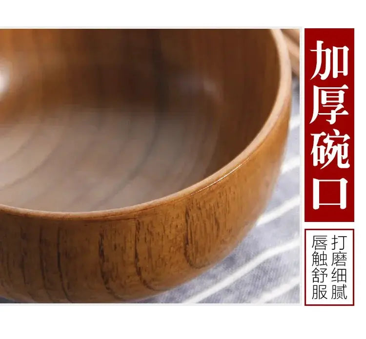 Soup Bowls - Retro Wooden Small by House Of Avana