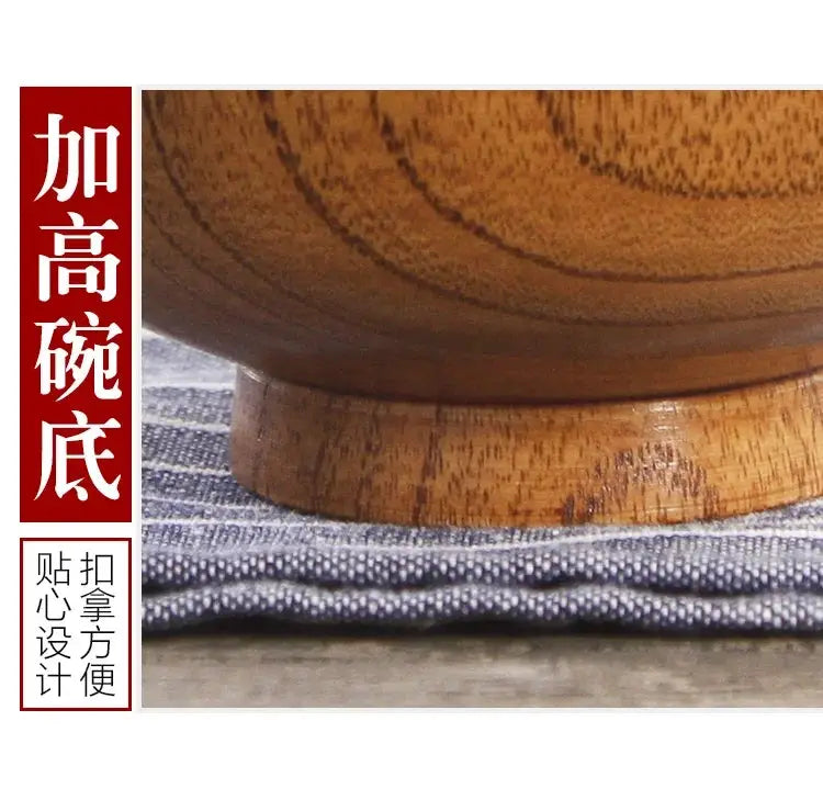 Soup Bowls - Retro Wooden Small by House Of Avana
