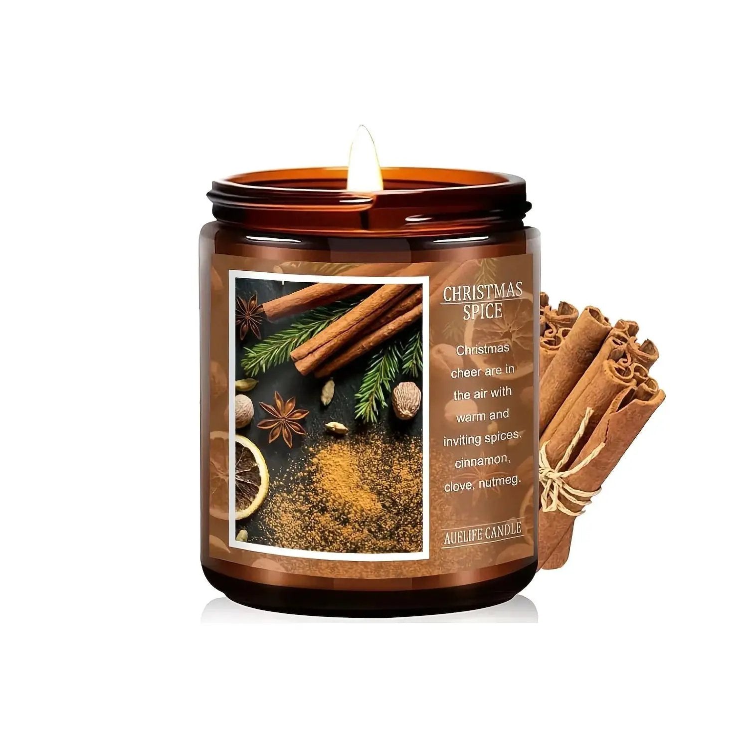 Soy Beeswax Christmas Candles with Holiday Scent by House Of Avana