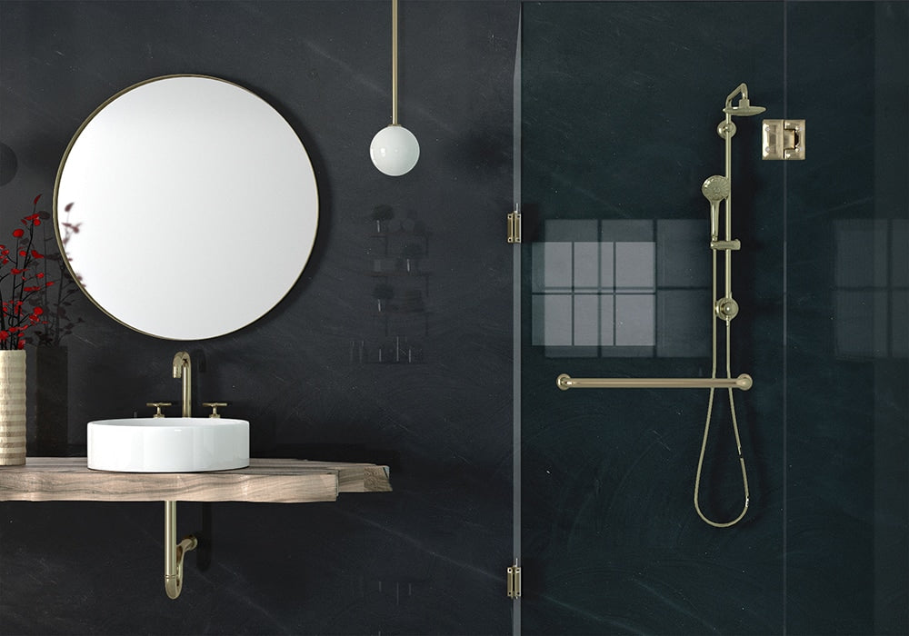 Soyeux Noir Honed Quartzite Slab Random room scene 3