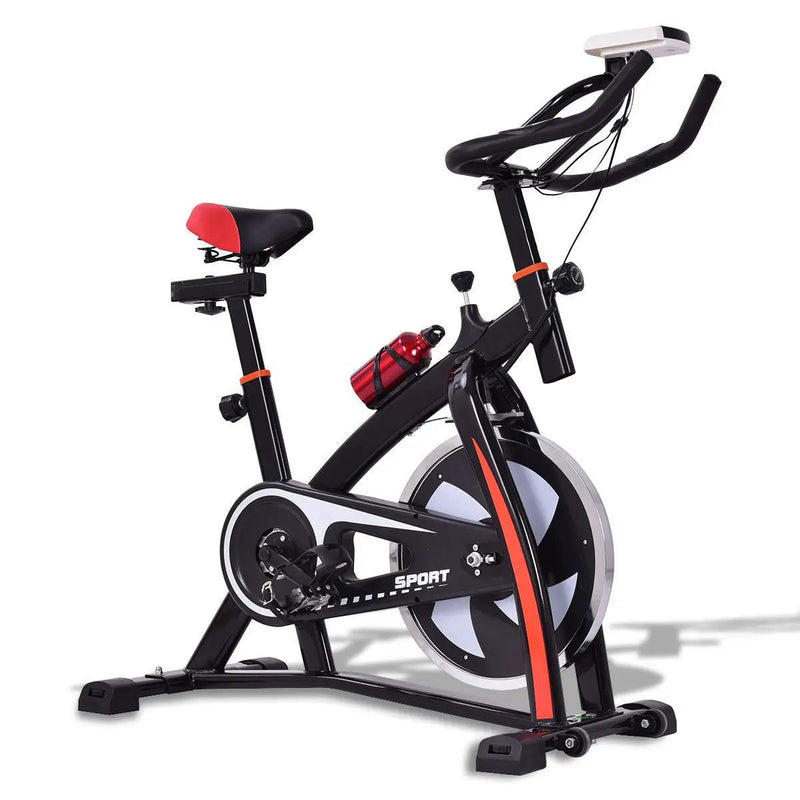 Household Adjustable Indoor Exercise Cycling Bike Trainer with Electronic Meter by DirectDeals