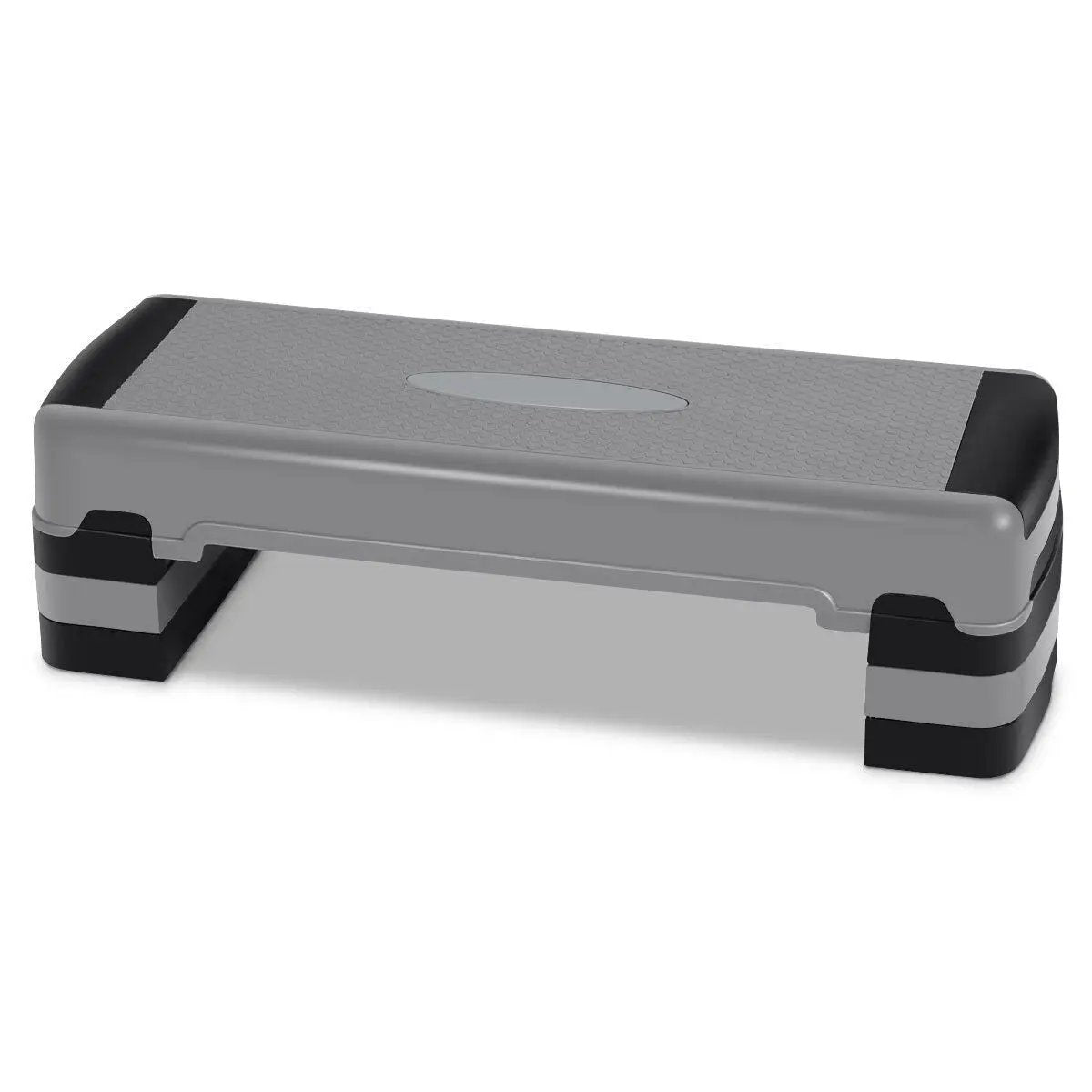 35 Inch Aerobic Cardio Adjustable Exercise Stepper with Risers by DirectDeals