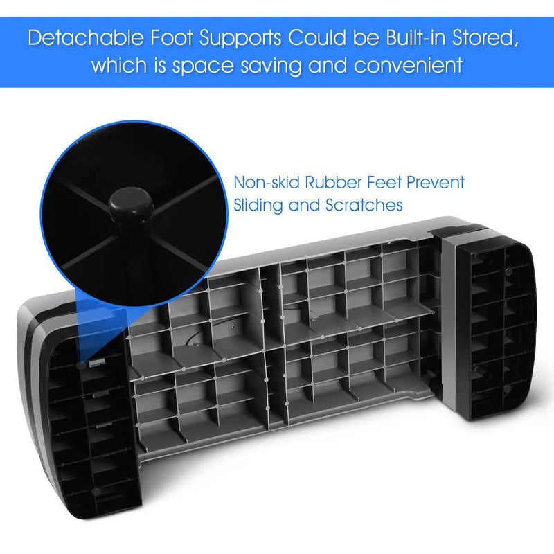 35 Inch Aerobic Cardio Adjustable Exercise Stepper with Risers by DirectDeals