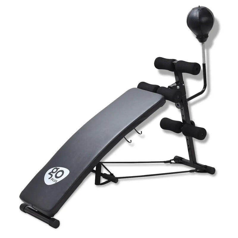 Adjustable Incline Curved Workout Fitness Sit Up Bench by DirectDeals