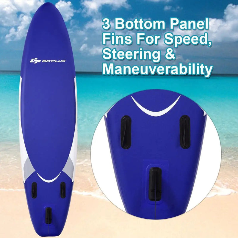 10 Feet Inflatable Stand Up Paddle Surfboard with Bag by DirectDeals