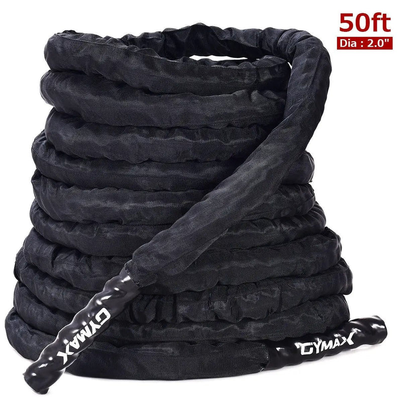 2 Inch Battle Ropes 30/40/50ft Length Poly Dacron Rope-2 Inch Diam 50Ft by DirectDeals