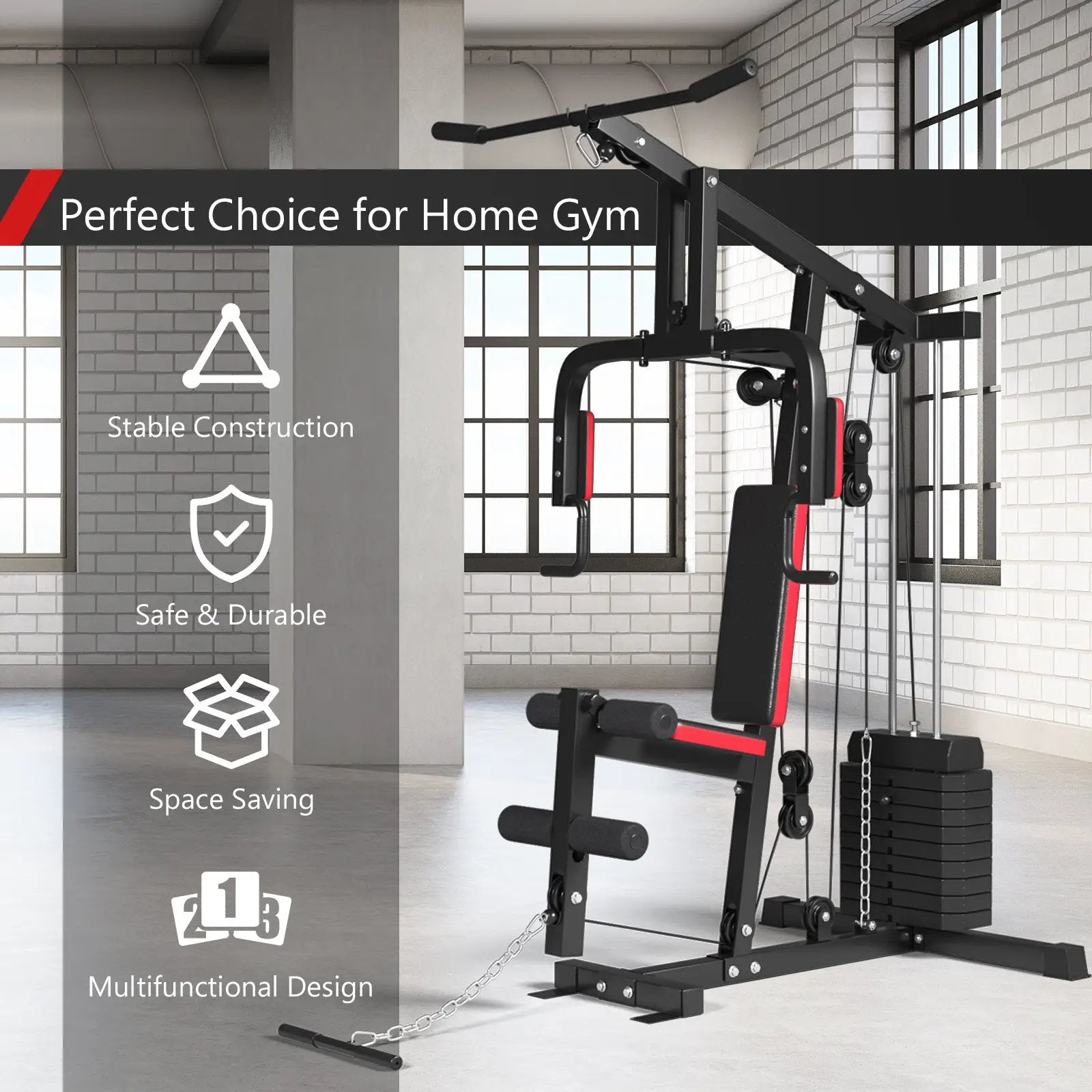 Multifunction Cross Trainer Workout Machine by DirectDeals