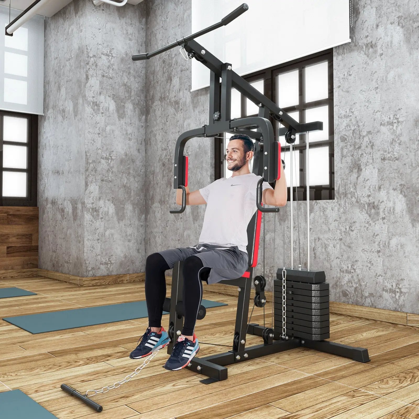 Multifunction Cross Trainer Workout Machine by DirectDeals