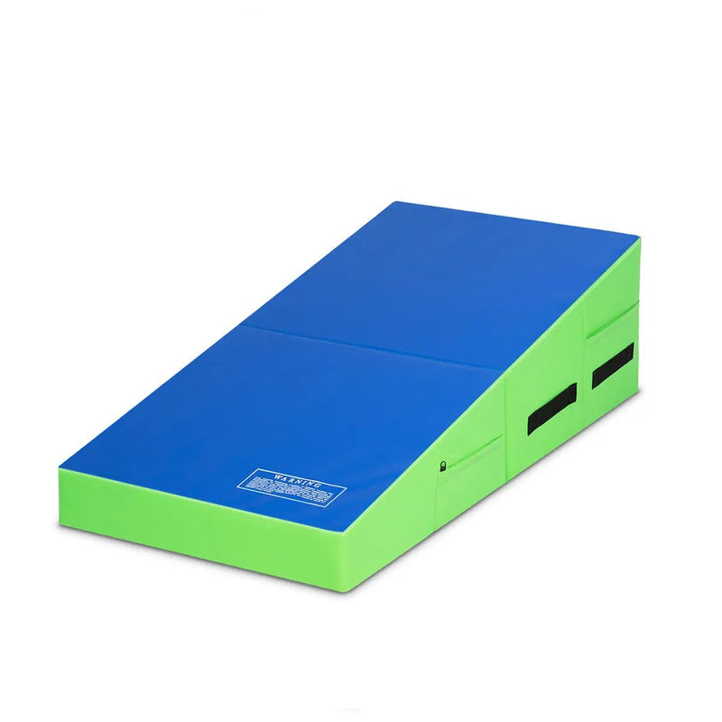 Folding Wedge Exercise Gymnastics Mat with Handles by DirectDeals