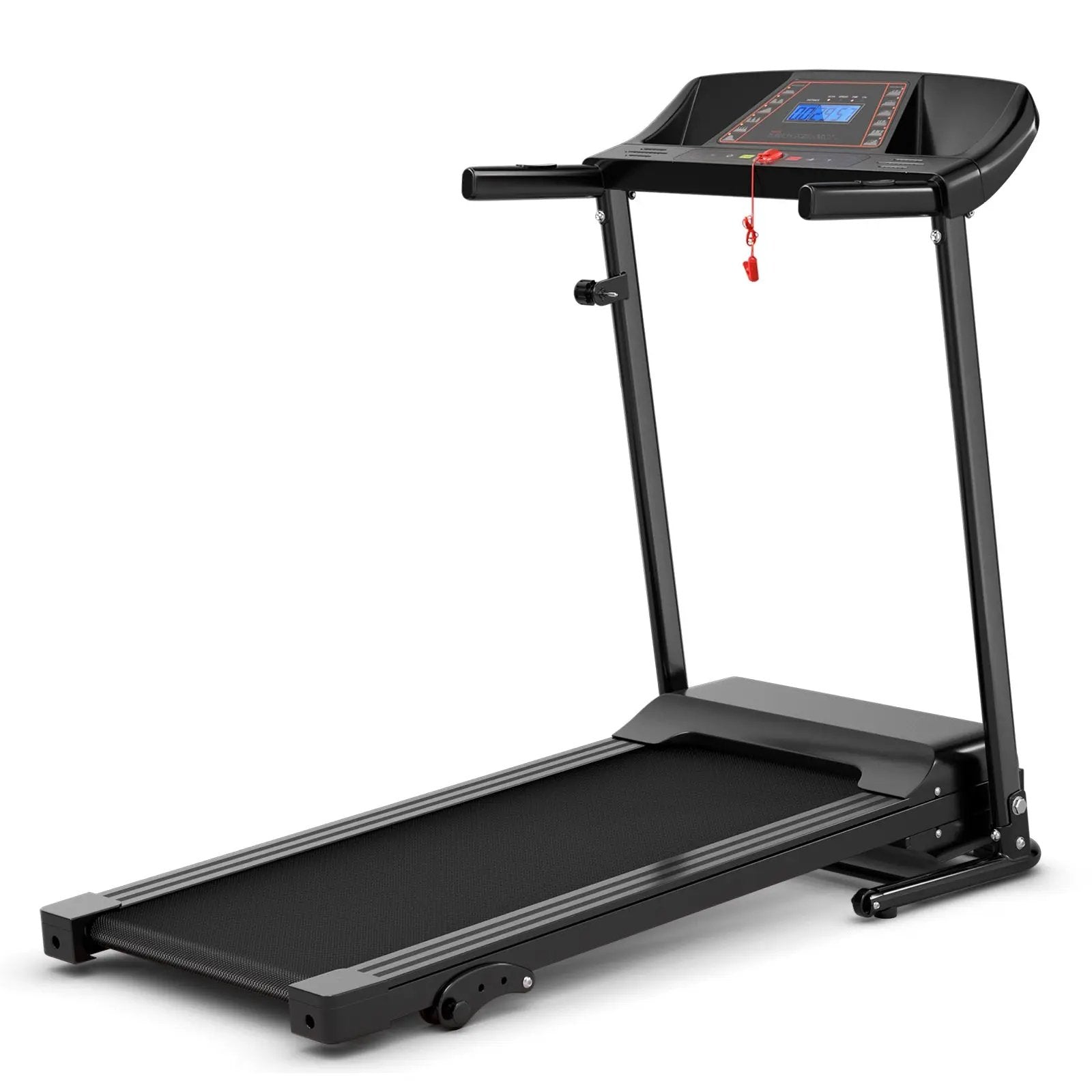 1.0 HP Foldable Treadmill Electric Support Mobile Power by DirectDeals