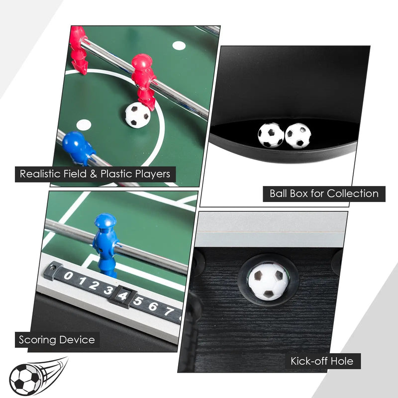 48 Inch Competition Sized Home Recreation Wooden Foosball Table by DirectDeals