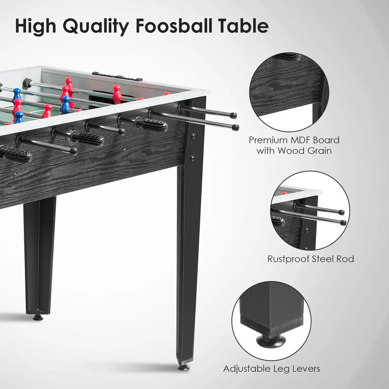 48 Inch Competition Sized Home Recreation Wooden Foosball Table by DirectDeals