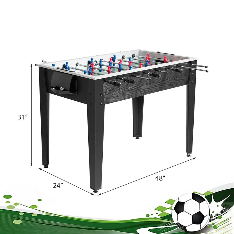 48 Inch Competition Sized Home Recreation Wooden Foosball Table by DirectDeals
