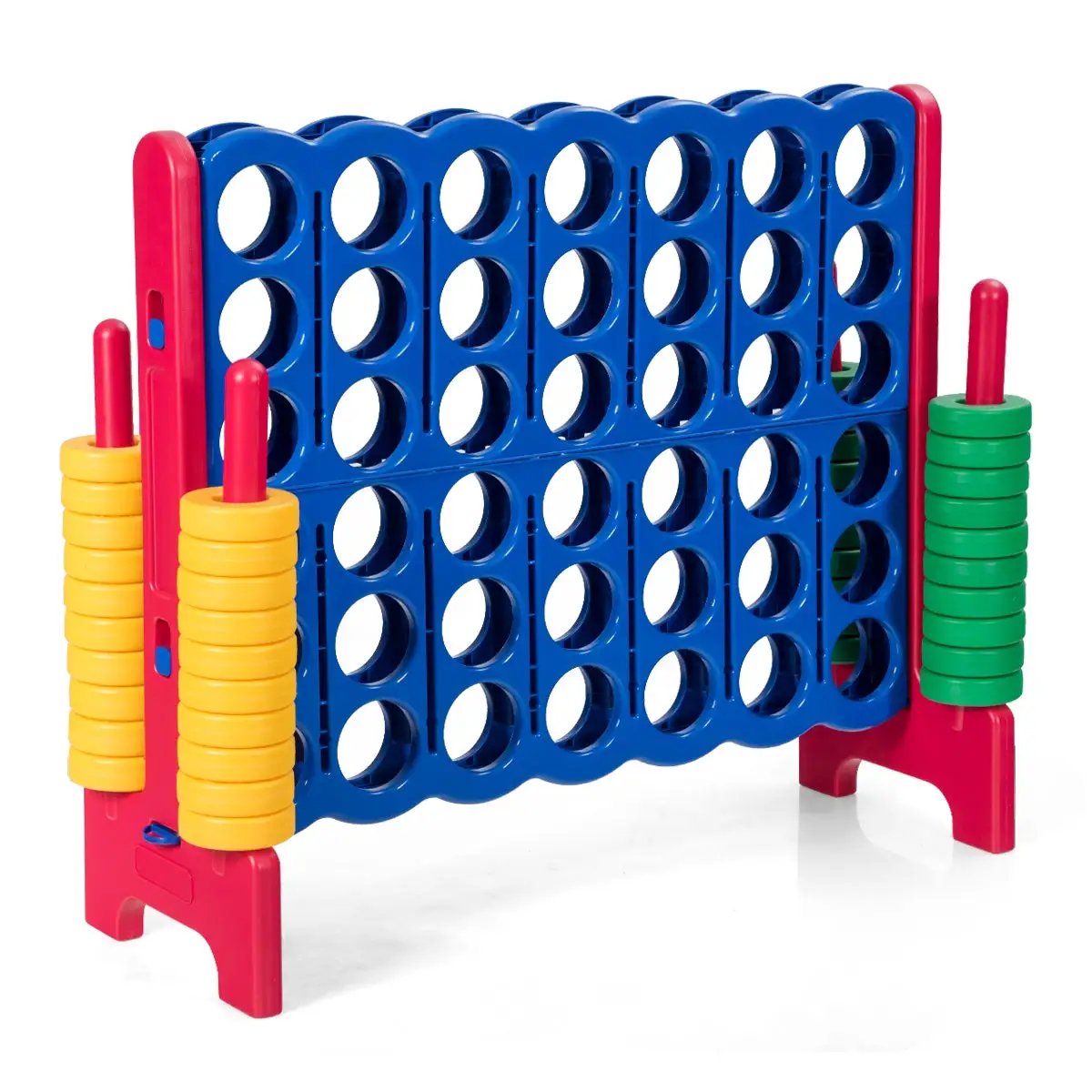Jumbo 4-to-Score Giant Game Set with 42 Jumbo Rings and Quick-Release Slider by DirectDeals