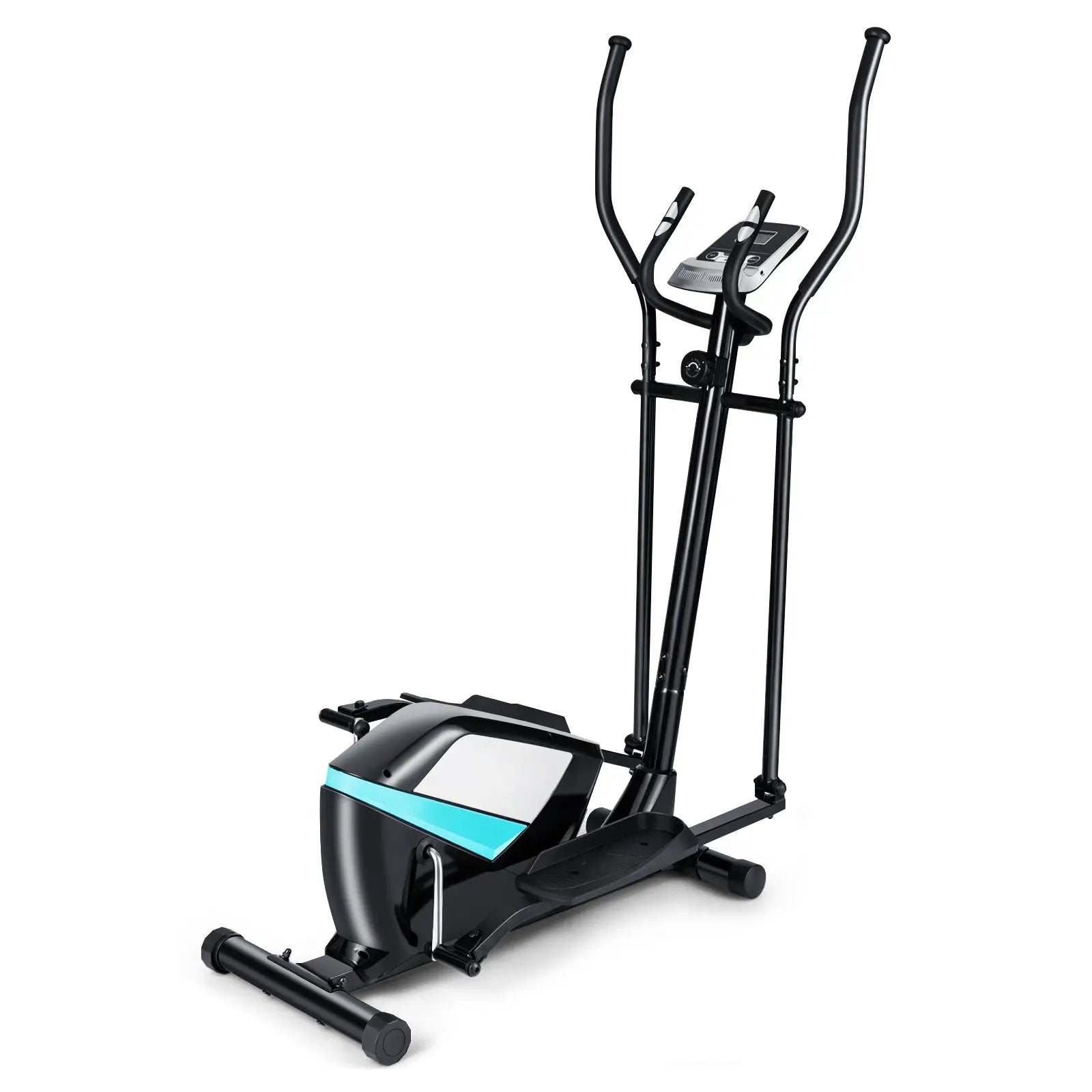 Magnetic Elliptical Machine Cross Trainer with Display Pulse Sensor 8-Level by DirectDeals