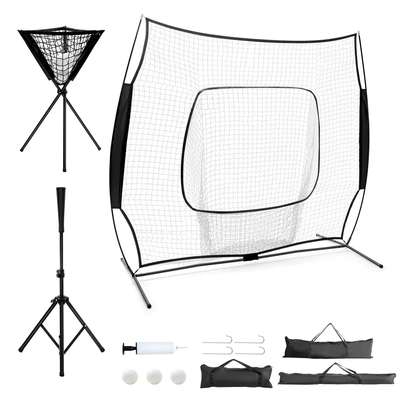 Portable Practice Net Kit with 3 Carrying Bags by DirectDeals