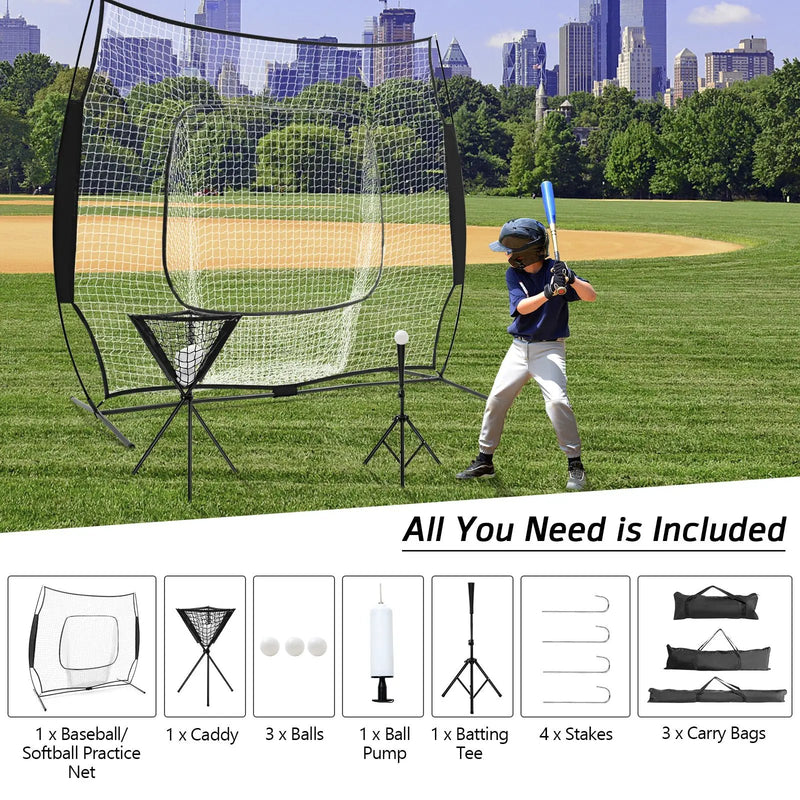 Portable Practice Net Kit with 3 Carrying Bags by DirectDeals