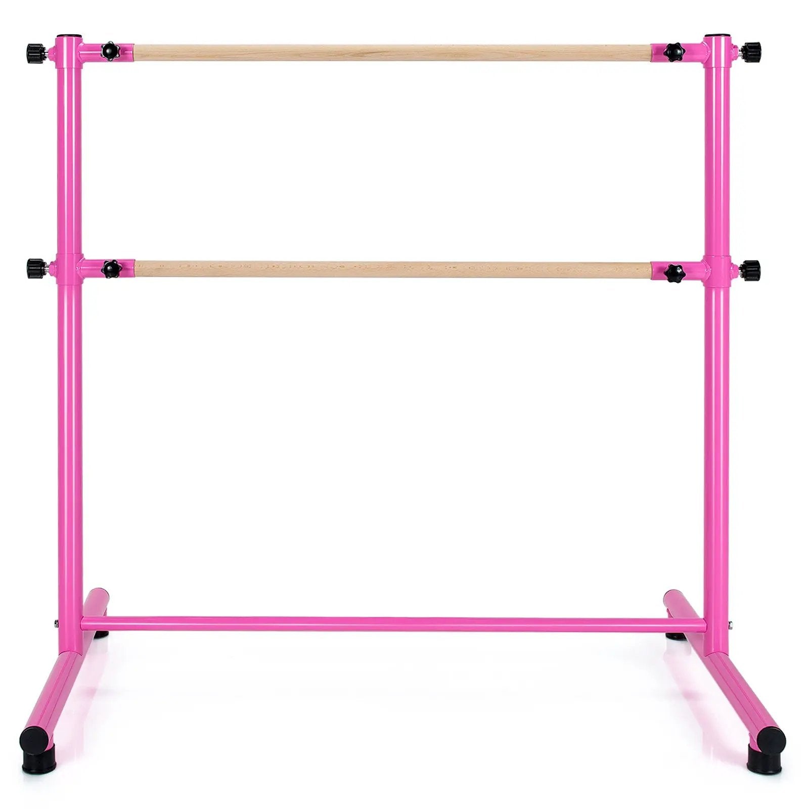 47 Inch Double Ballet Barre with Anti-Slip Footpads by DirectDeals