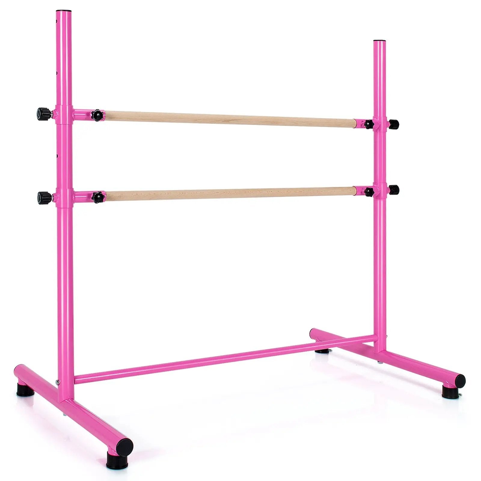 47 Inch Double Ballet Barre with Anti-Slip Footpads by DirectDeals