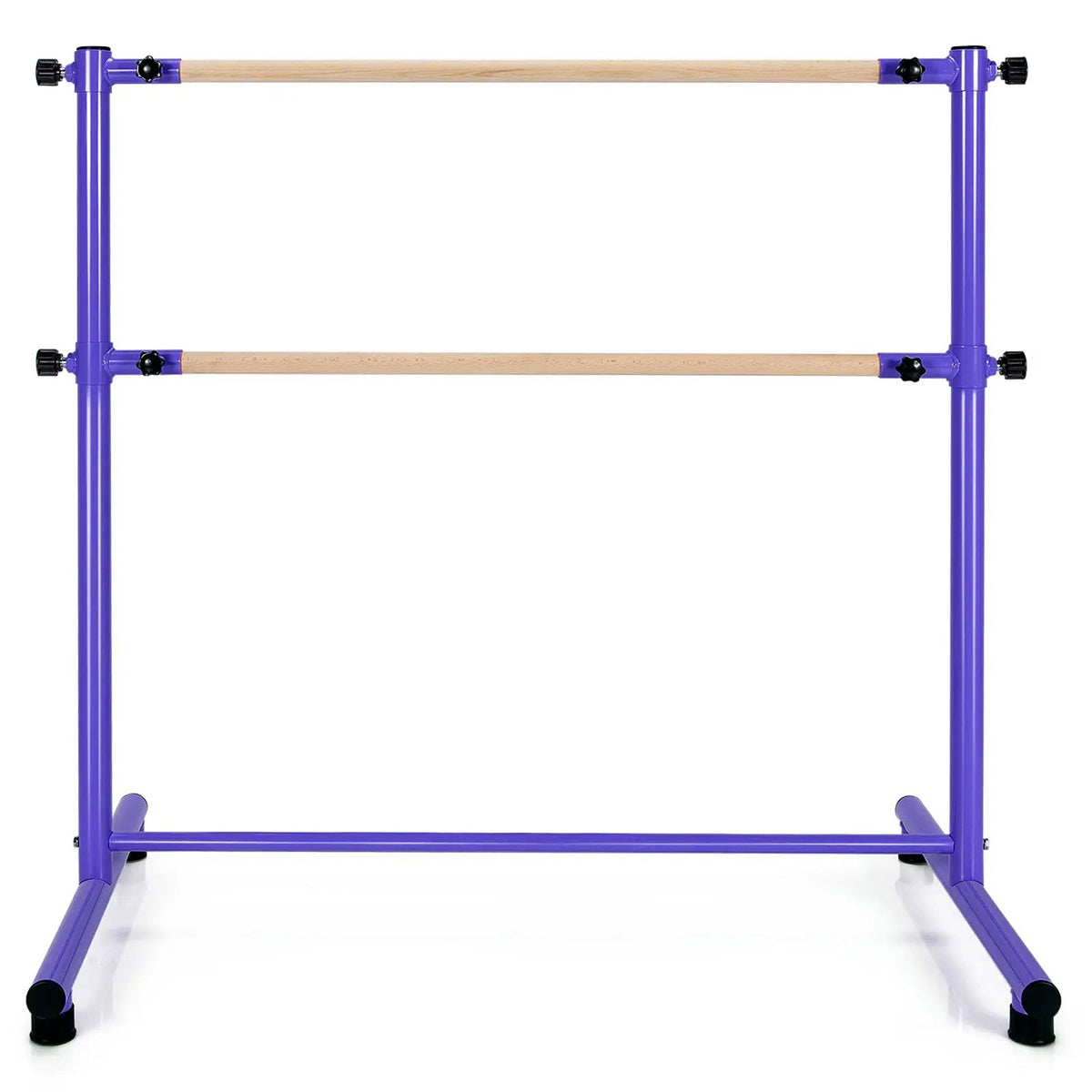 47 Inch Double Ballet Barre with Anti-Slip Footpads by DirectDeals