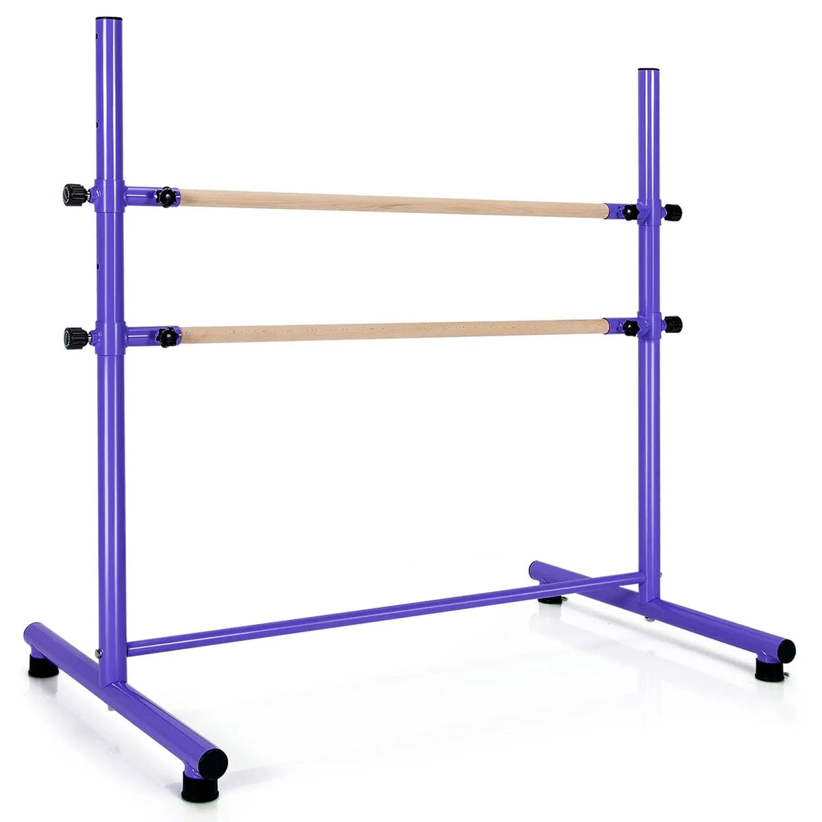 47 Inch Double Ballet Barre with Anti-Slip Footpads by DirectDeals