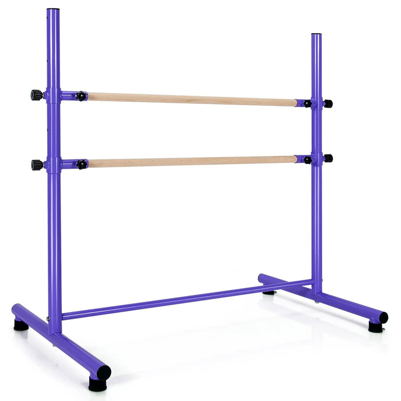 47 Inch Double Ballet Barre with Anti-Slip Footpads by DirectDeals