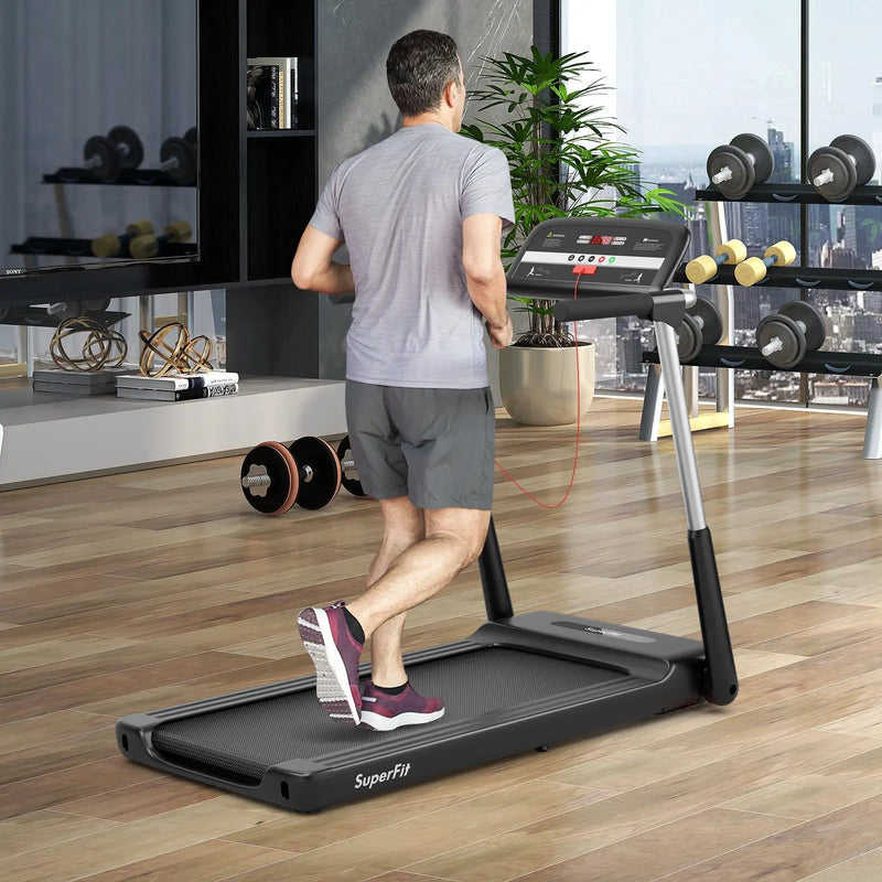 Foldable Treadmill with APP Control and LED Display 2.25 HP by DirectDeals