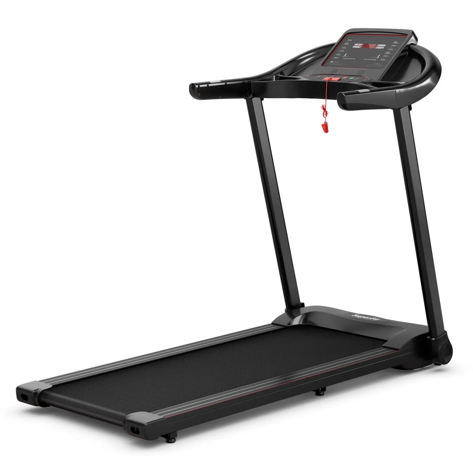 2.25HP Electric Folding Treadmill with HD LED Display and APP Control Speaker by DirectDeals