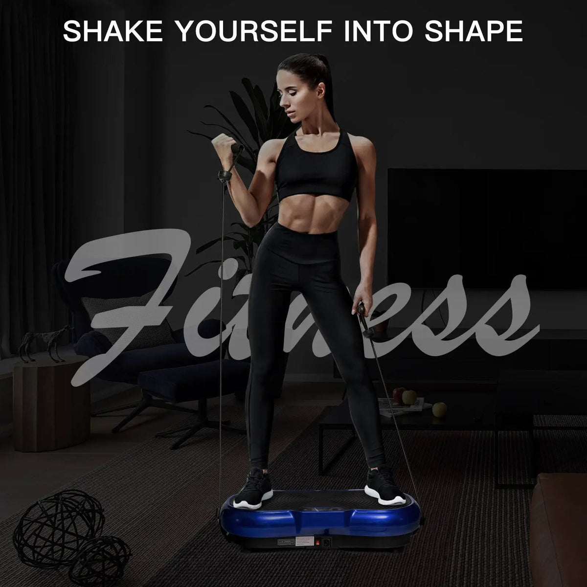 3D Vibration Plate Fitness Machine with Remote Control by DirectDeals