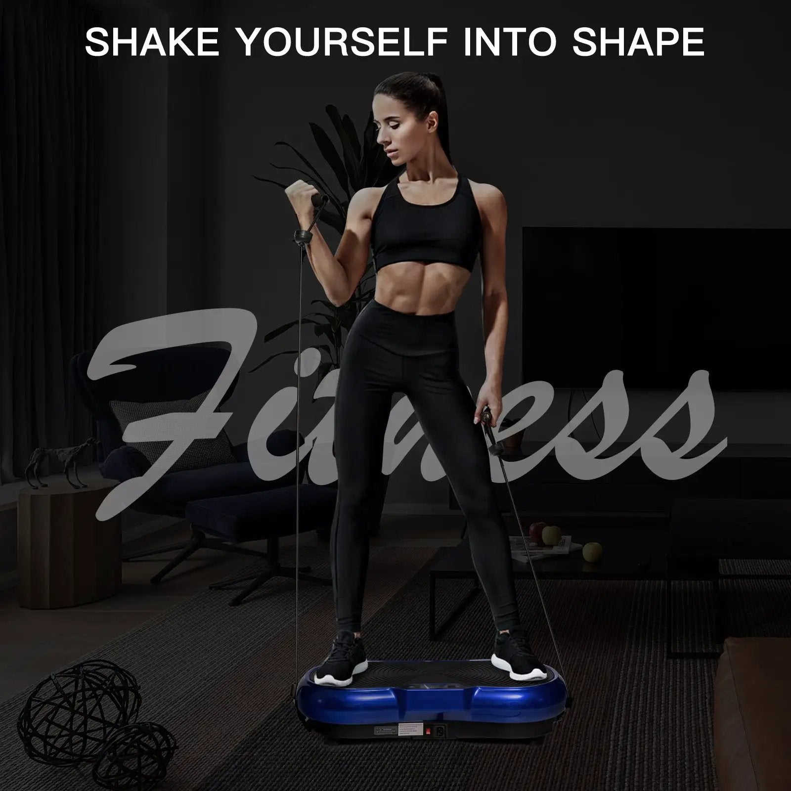 3D Vibration Plate Fitness Machine with Remote Control by DirectDeals