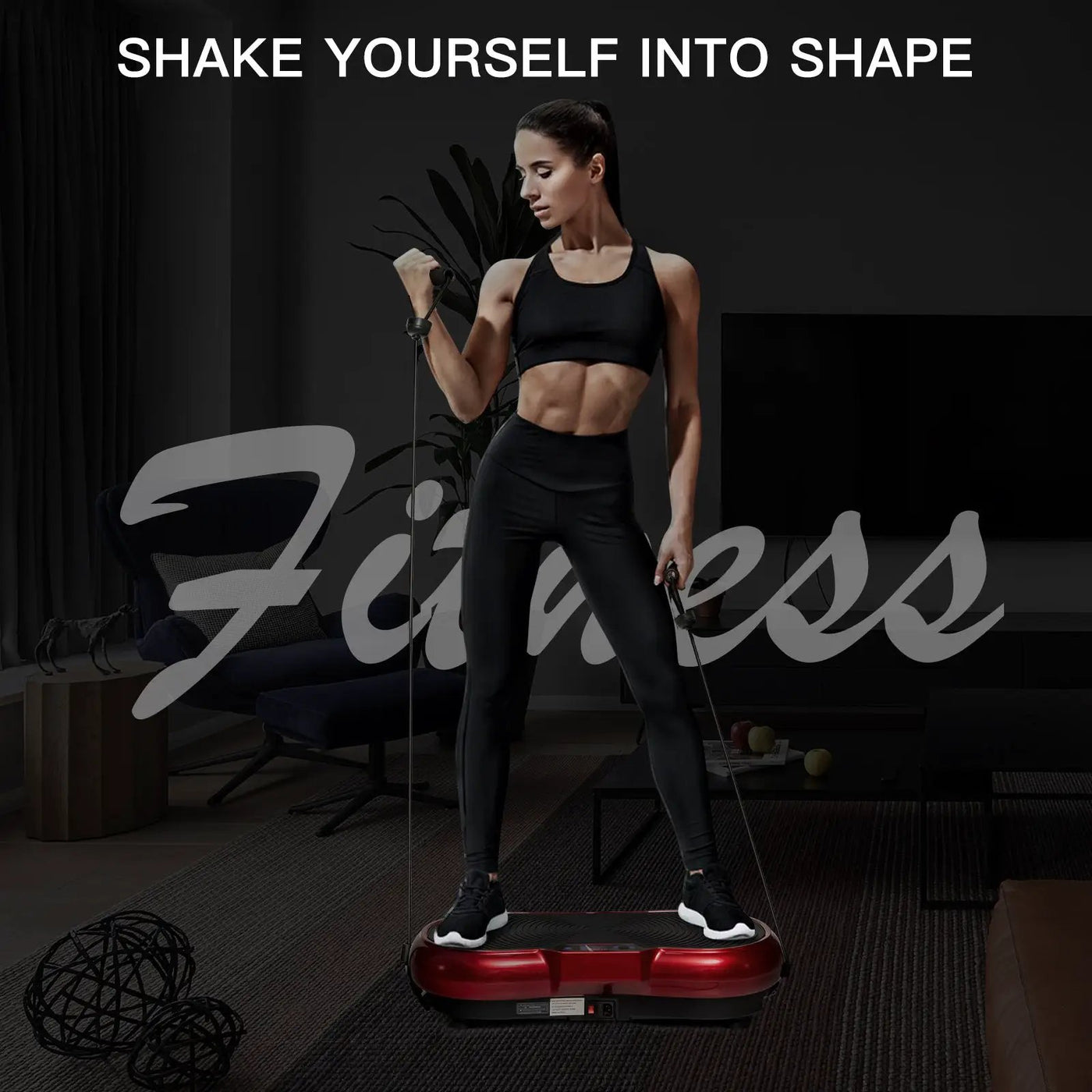 3D Vibration Plate Fitness Machine with Remote Control by DirectDeals