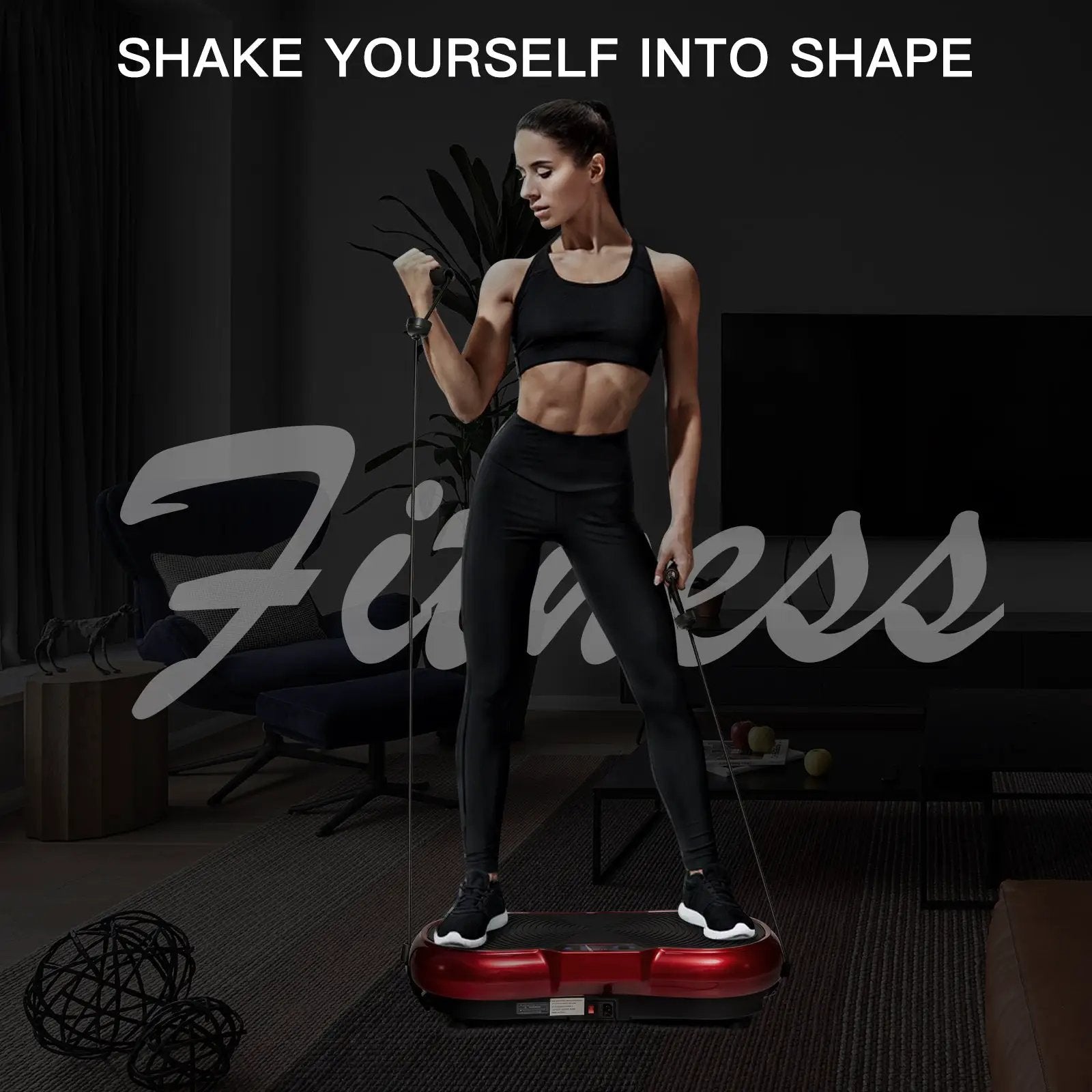 3D Vibration Plate Fitness Machine with Remote Control by DirectDeals