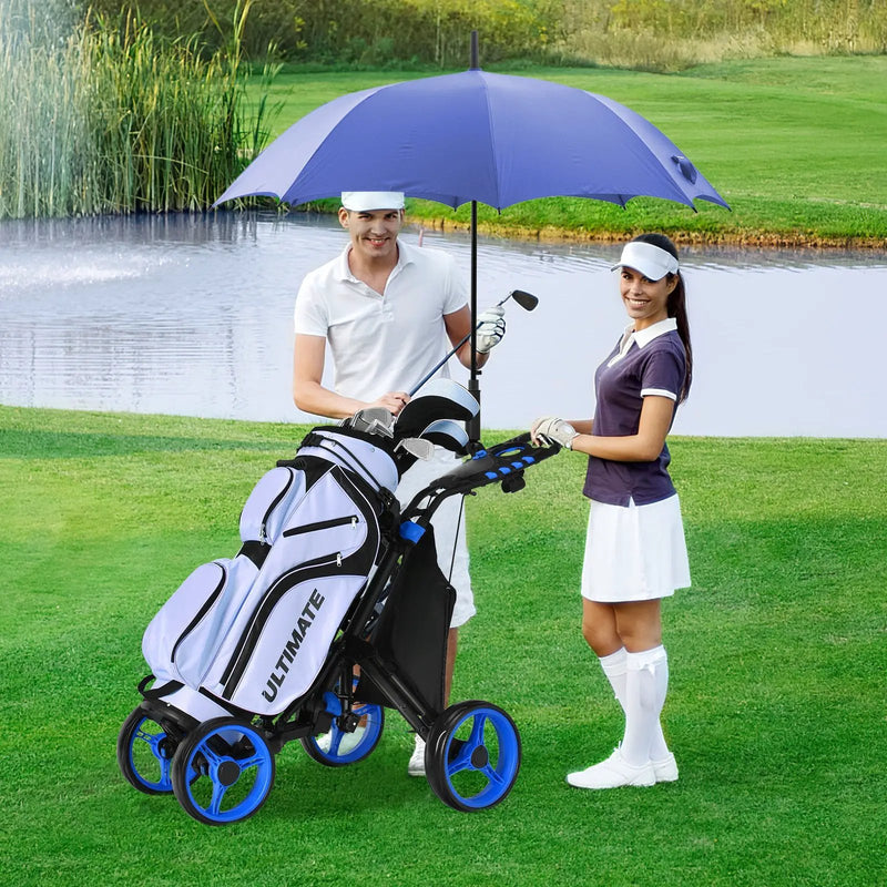 Golf Push Pull Cart with Foot Brake by DirectDeals