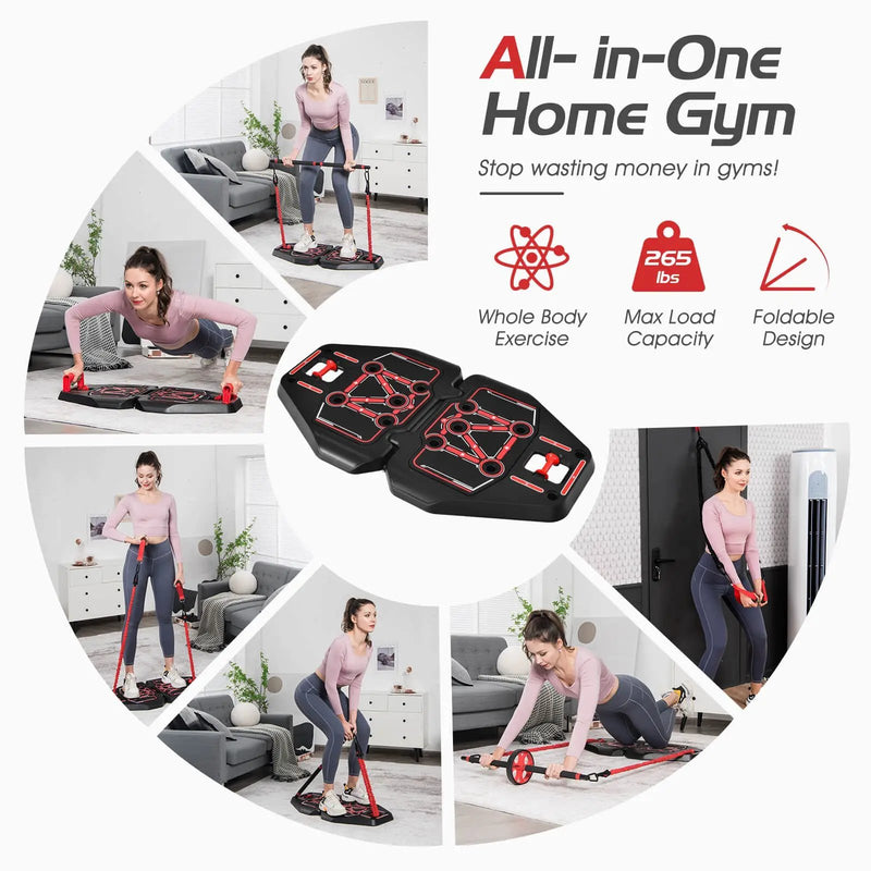 All-in-one Portable Pushup Board with Bag by DirectDeals