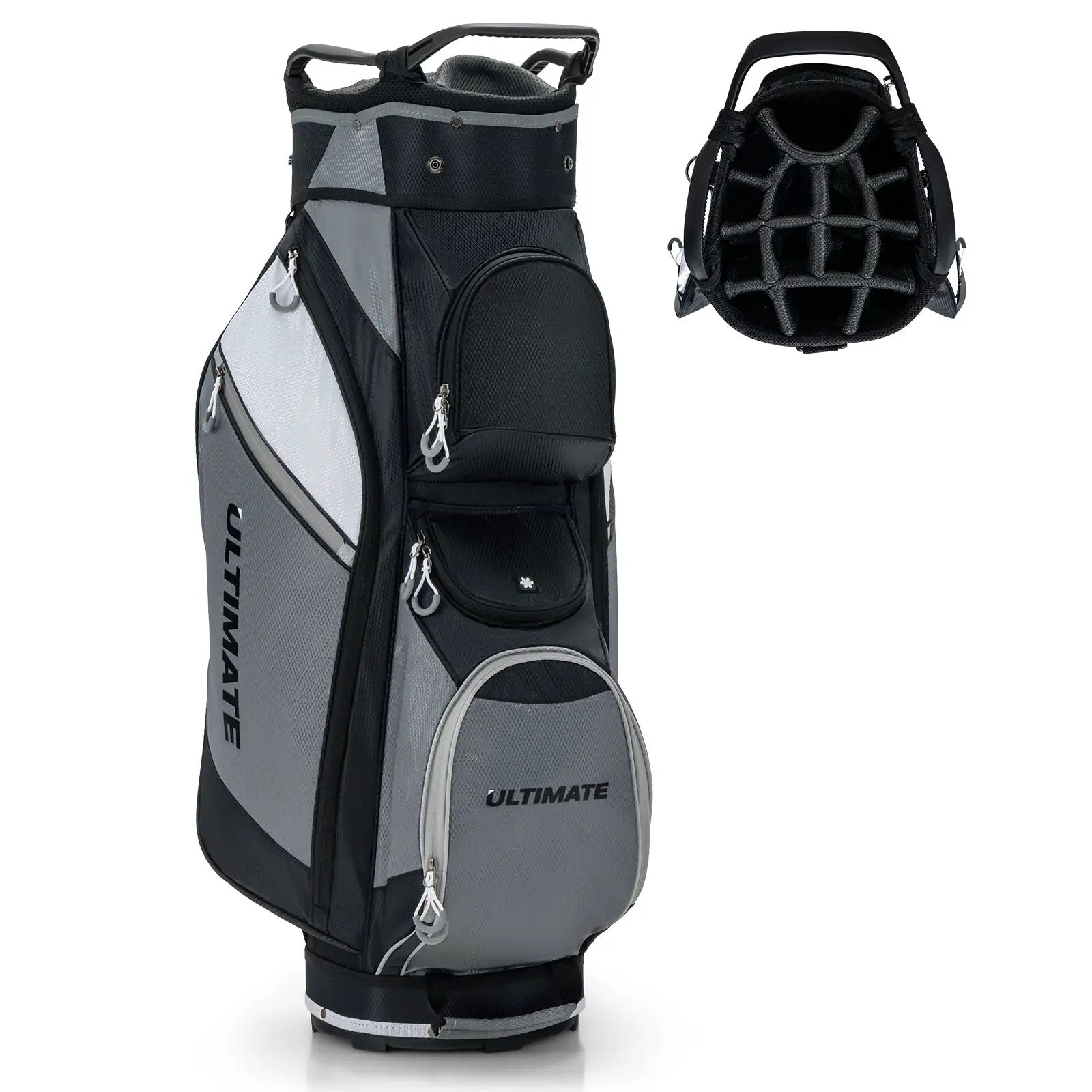 14-Way Golf Cart Stand Bag with Waterproof Rain Hood by DirectDeals