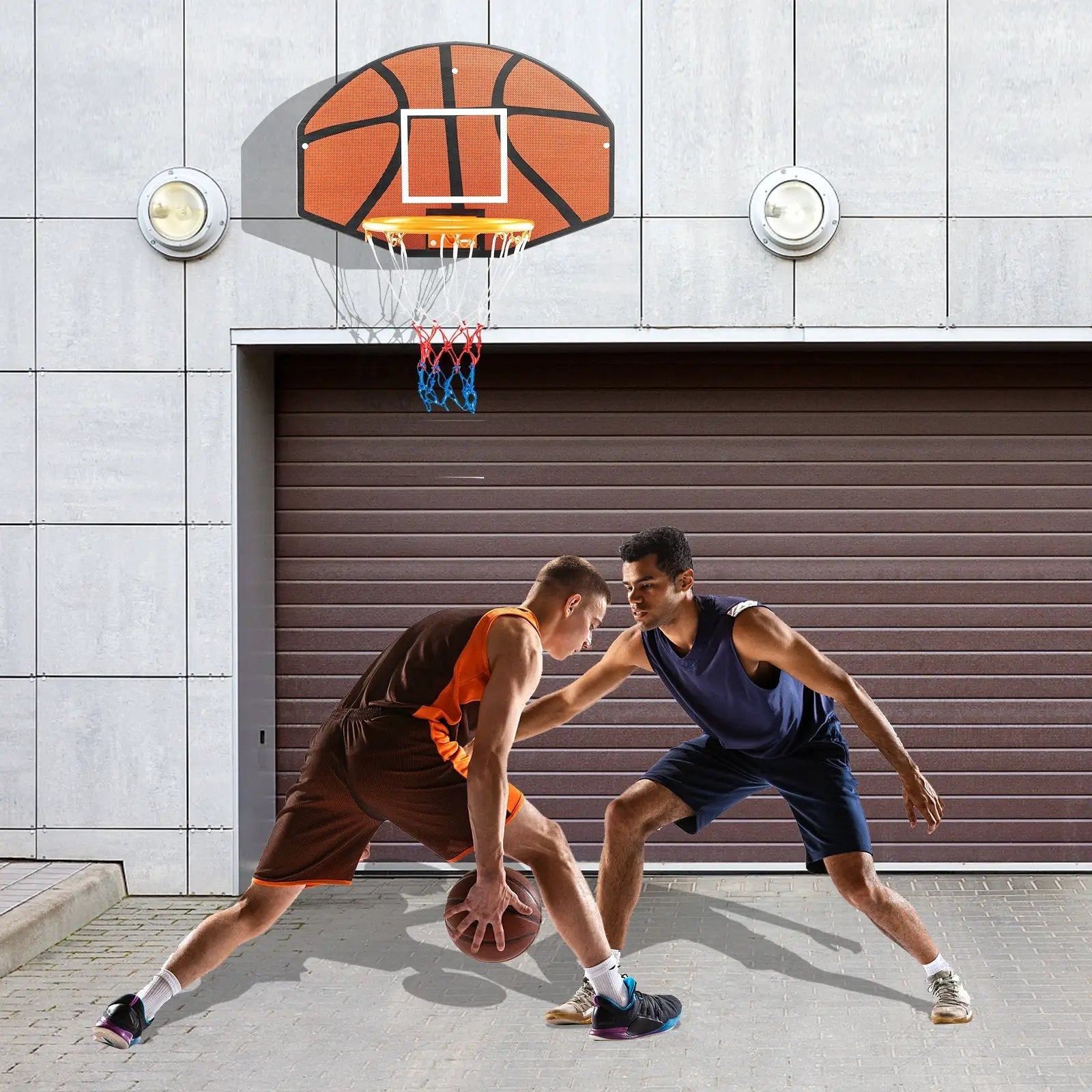 Indoor Outdoor Basketball Games with Large Shatter-proof Backboard by DirectDeals