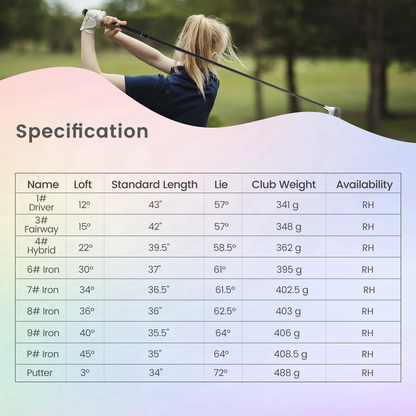 Women's 9 Pieces Complete Golf Club Set by DirectDeals