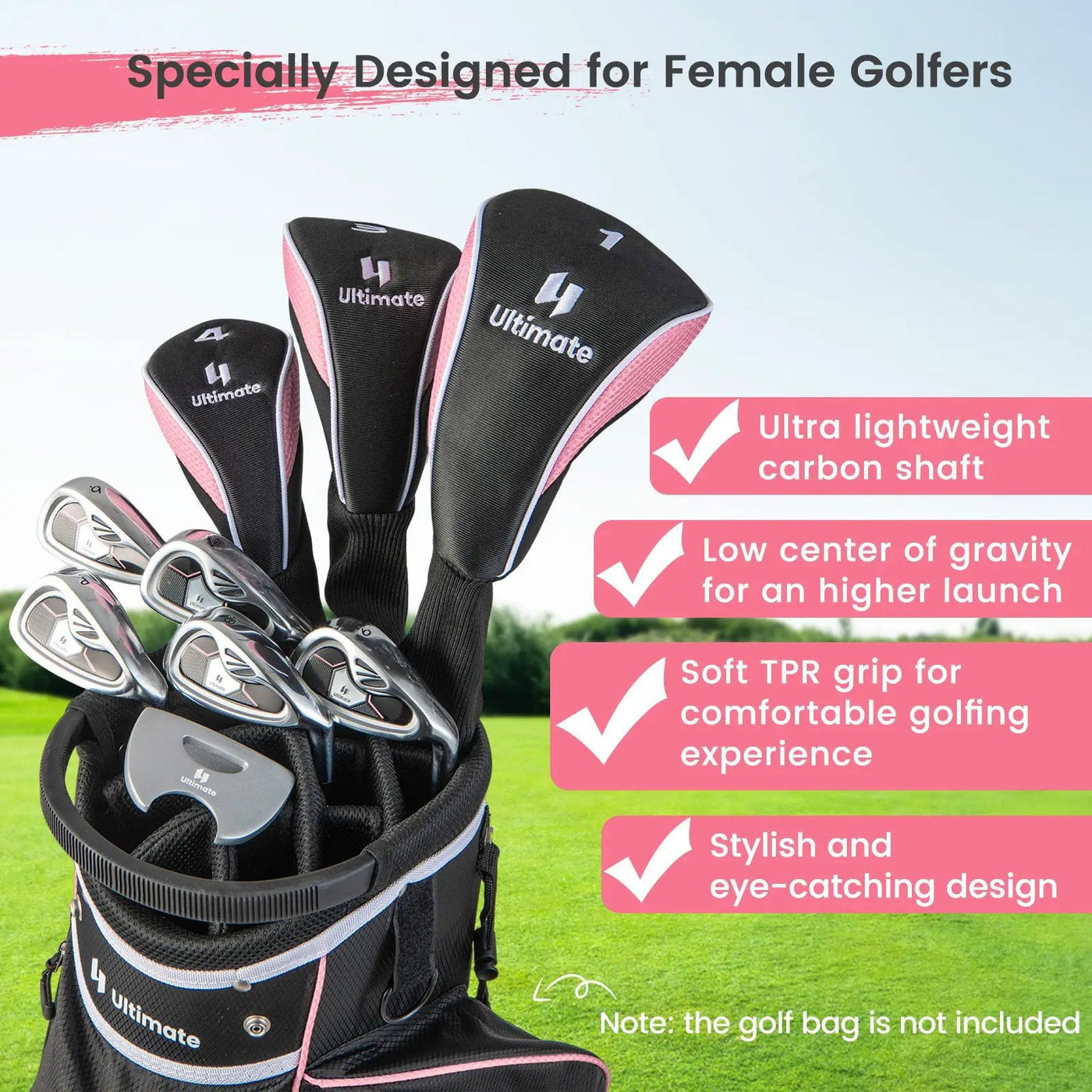 Women's 9 Pieces Complete Golf Club Set by DirectDeals